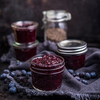 Confiture à l'aronia et aux myrtilles Confiture à l'aronia et aux myrtilles