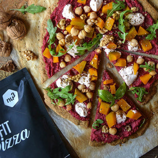 Pizza au houmous de betterave Pizza au houmous de betterave