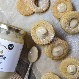 Biscuits fourrés à la purée de noix de cajou Biscuits fourrés à la purée de noix de cajou