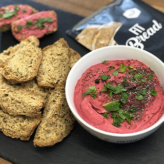 Fit Bread & Houmous de betterave Fit Bread & Houmous de betterave