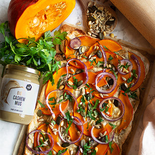 Flammekuche low carb et vegan au potimarron Flammekuche low carb et vegan au potimarron