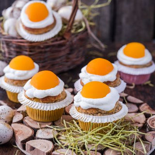 Cupcakes de Pâques amande-abricots Cupcakes de Pâques amande-abricots