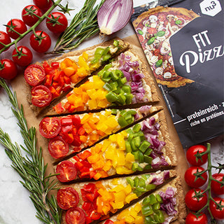 Pizza rainbow low carb et sans gluten Pizza rainbow low carb et sans gluten