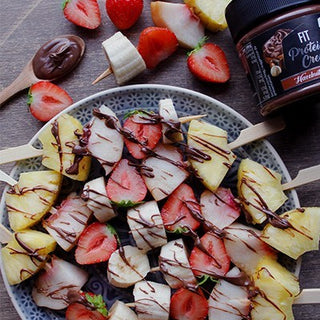 Brochettes de fruits à la Fit Protein Creme Brochettes de fruits à la Fit Protein Creme