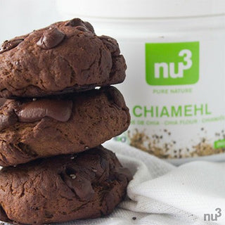 Cookies protéinés : chocolat & farine de graines de chia Cookies protéinés : chocolat & farine de graines de chia