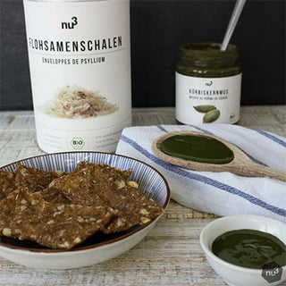 Crackers sans gluten au psyllium Crackers sans gluten au psyllium
