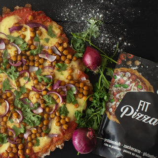 Pizza végétarienne aux pois chiche Pizza végétarienne aux pois chiche