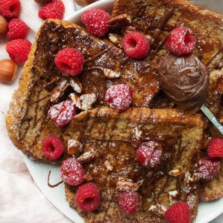 Pain perdu sans sucre à la pâte à tartiner Pain perdu sans sucre à la pâte à tartiner