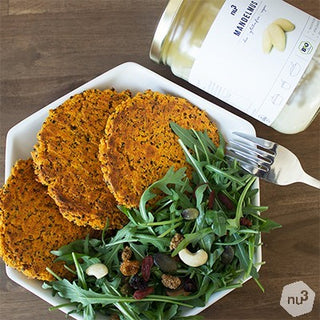 Galette de quinoa pour burger vegan Galette de quinoa pour burger vegan