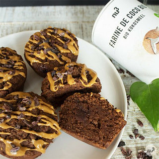 Muffin coco-chocolat sans sucre Muffin coco-chocolat sans sucre