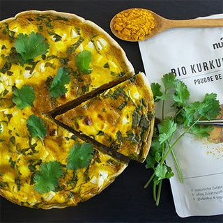 Quiche à la carotte et au curcuma Quiche à la carotte et au curcuma