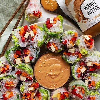 Rouleaux de printemps low carb et sauce cacahuète Rouleaux de printemps low carb et sauce cacahuète