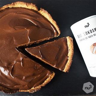 Tarte vegan au chocolat Tarte vegan au chocolat