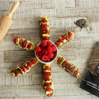 Tartines avocat-framboises Tartines avocat-framboises