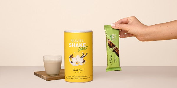 kit BEAVITA composé d'un shake et d'une barre