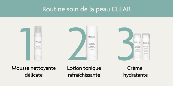 Routine de soin de la peau SKINTIST CLEAR