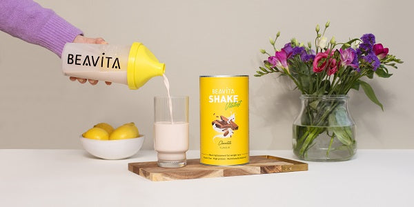 Verre de shake minceur BEAVITA au chocolat