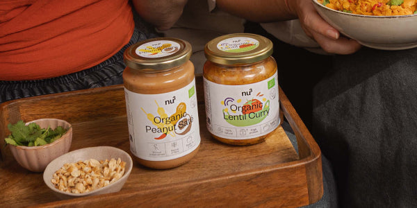 nu3 Sauce saté aux cacahuètes bio & curry de lentilles bio