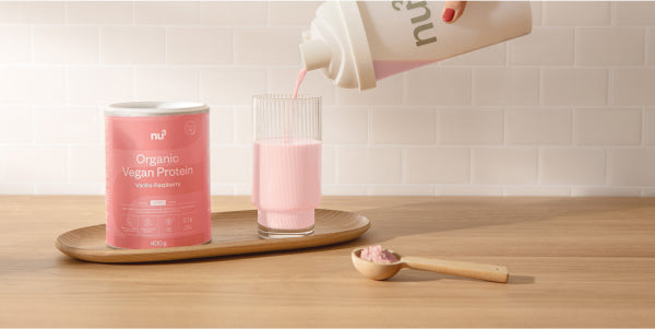 nu3 Bio Vegan Shake à la vanille-framboise