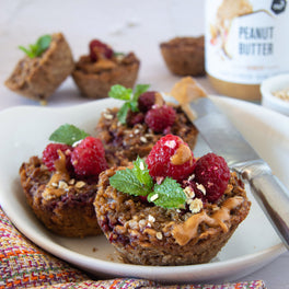  Muffins d'avoine au beurre de cacahuète