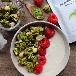 Granola sans gluten matcha-coco