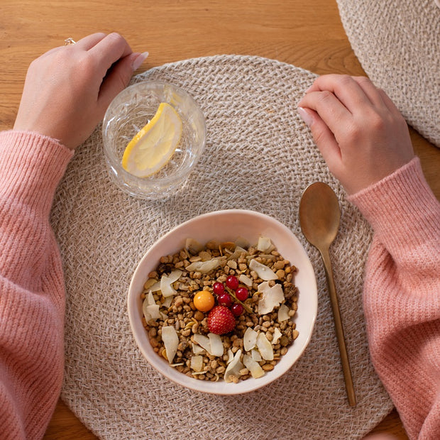 Muesli bowl avec le muesli protéiné nu3