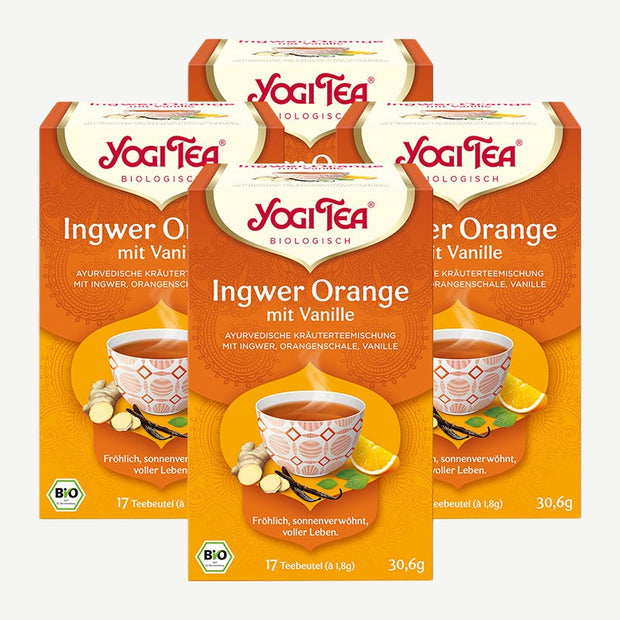 Yogi Tea Gingembre orange vanille bio