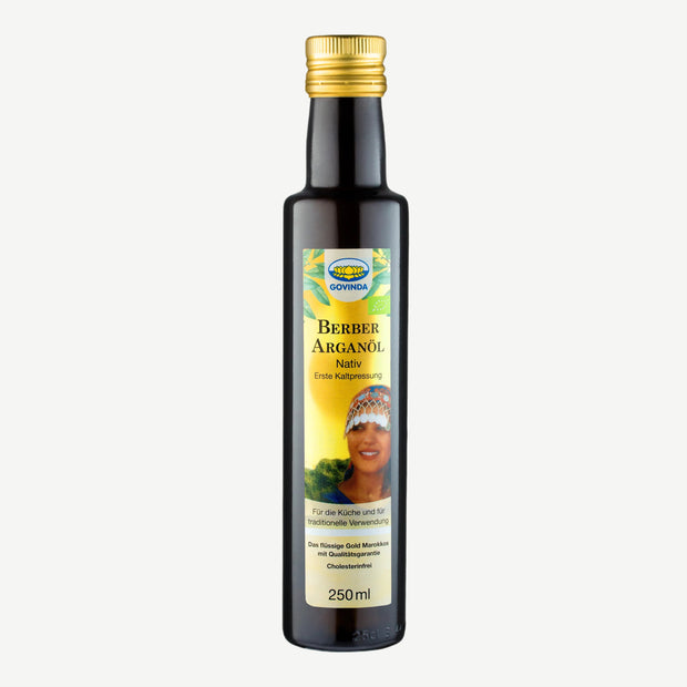 Govinda Huile d'argan native bio, huile de cuisson
