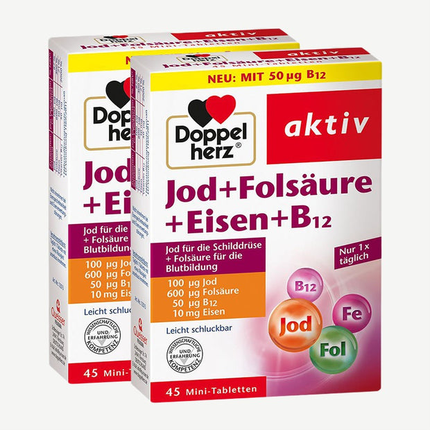 Doppelherz Iode + Acide Folique + Fer