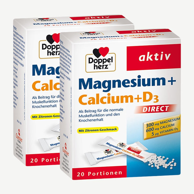 Doppelherz Magnésium + calcium + D3, granulés
