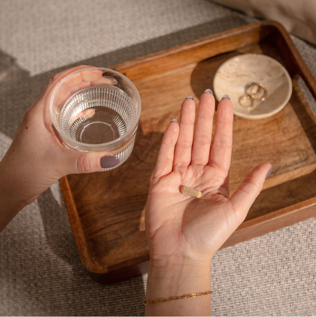 Gélules à prendre avec un verre d'eau
