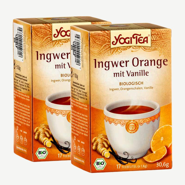 Yogi Tea Gingembre orange vanille bio