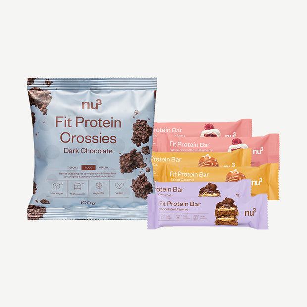 nu3 Fit Protein Bar + nu3 Fit Protein Crossies