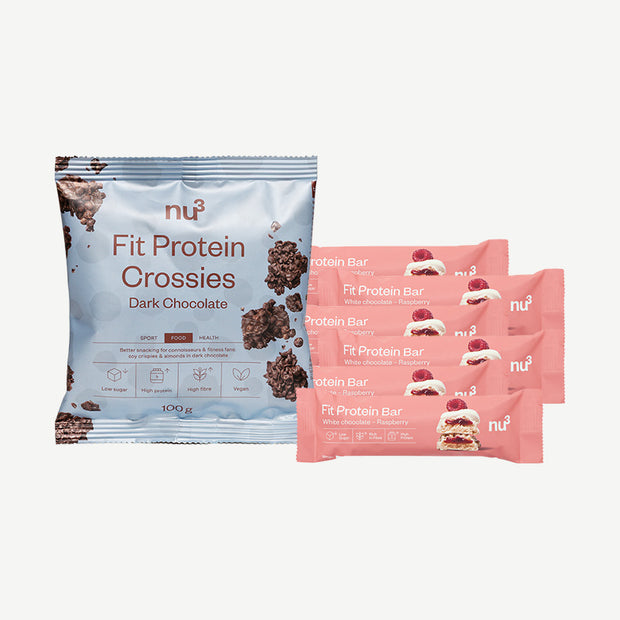 nu3 Fit Protein Bar + nu3 Fit Protein Crossies