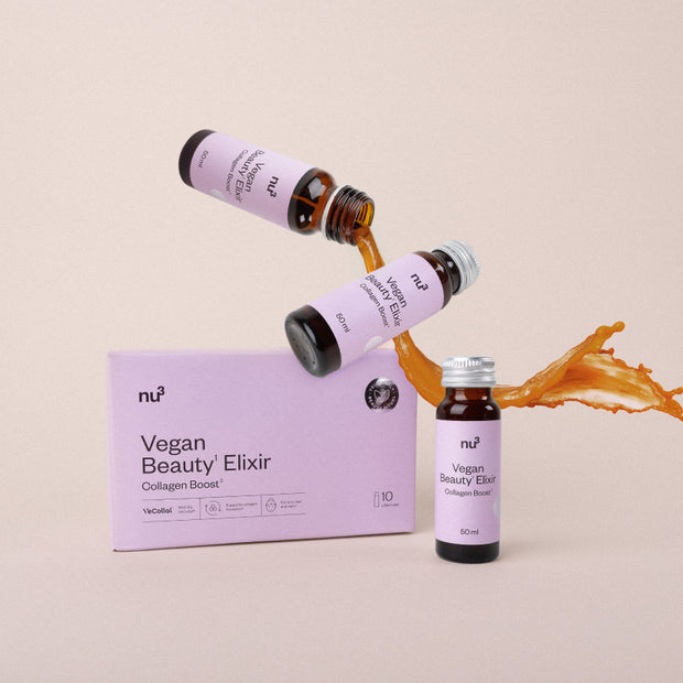 flacon avec boost de collagène vegan