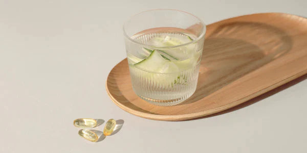 Prendre les gélules d'oméga-3 avec un verre d'eau