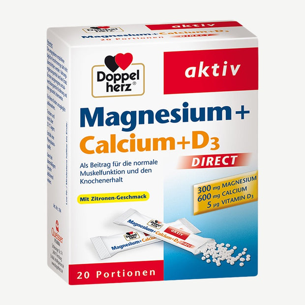 Doppelherz Magnésium + calcium + D3, granulés