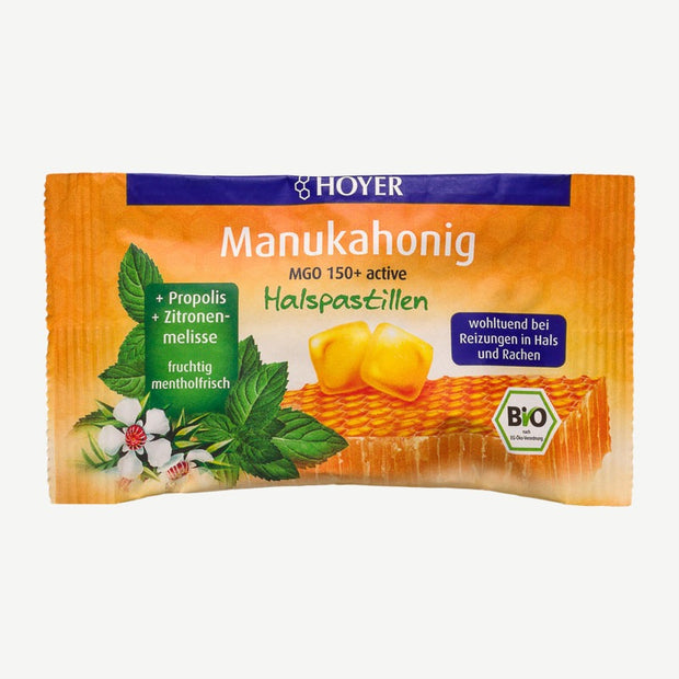 Hoyer Pastilles gorge au miel de manuka bio
