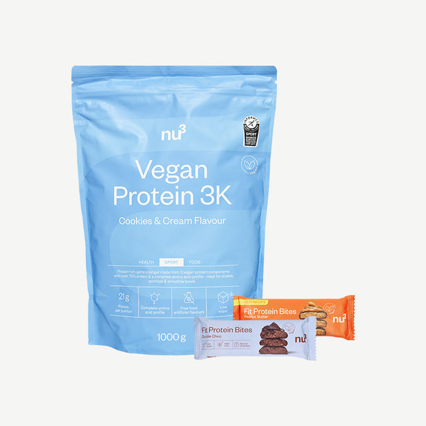 nu3 Vegan Protein 3K + Fit Protein Bites