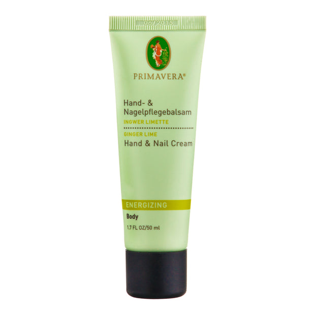 Primavera Baume pour les mains et les ongles gingembre limette