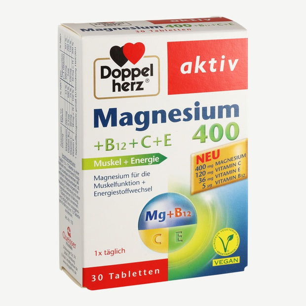 Doppelherz Magnésium aux vitamines B12, C et E