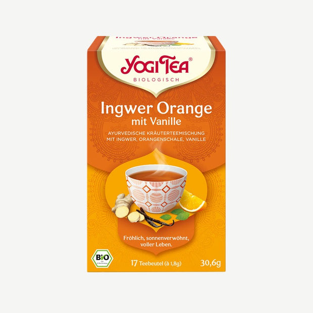 Yogi Tea Gingembre orange vanille bio