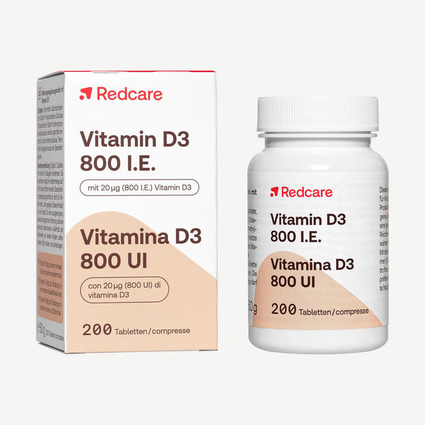 Redcare Vitamine D3 800 UI en comprimés