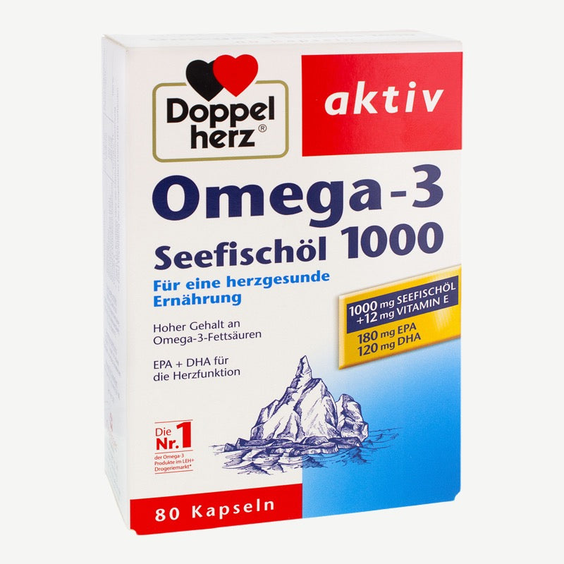 Oméga-3 Huile de Poisson 1000 mg 100 Gélules