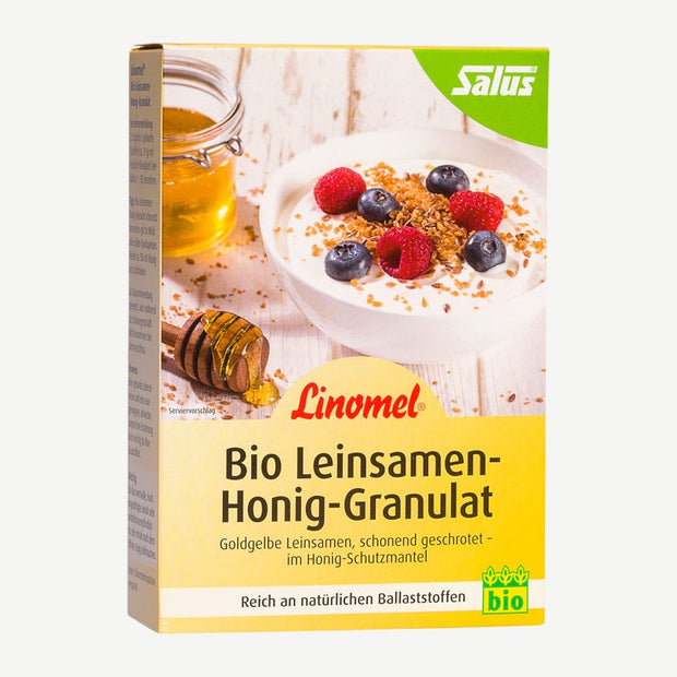 Flügge Linomel bio granulés graines de lin miel